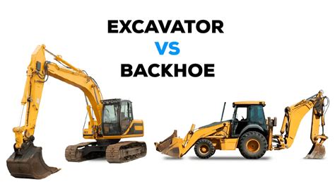 excavator vs backhoe loader